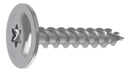 Vis à Bois LENNIE TK3 TF POZI 4x45mm – Acier Zingué Blanc, Lot De 500
