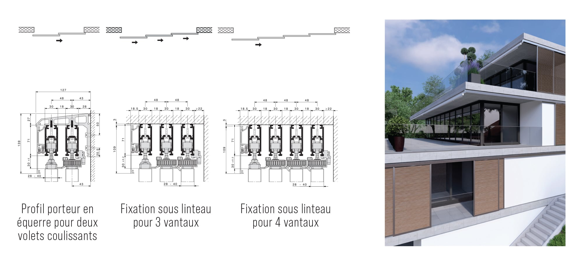 Hawa - Frontslide-Téléscopique-60-100-140 Hawa - Frontslide-Téléscopique-60-100-140