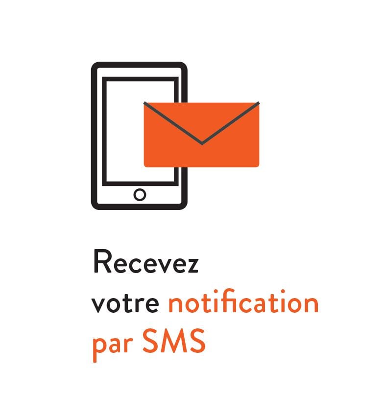 Recevez votre notification par SMS