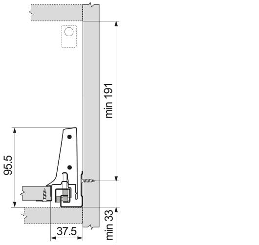 Bloc-Tiroir Blanc TIP-ON BLUMOTION 65 kg Tandembox Antaro D 